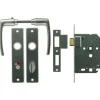 Deursloten|Cilinders > Nemef 1200 serie slotset badkamerslot/wc-slot inclusief beslag Doorn 50mm PC 63mm