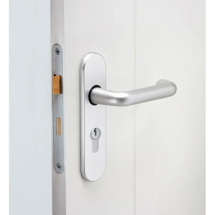 Deursloten|Cilinders > Nemef 1200 serie slotset binnendeur inclusief beslag en cilinder Doorn 50mm PC 55mm