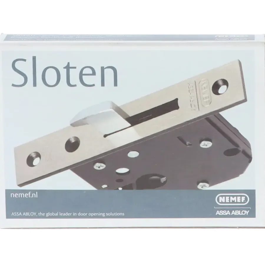 Deursloten|Cilinders > Nemef veiligheidsbijzetslot 4228/17-60mm SKG**
