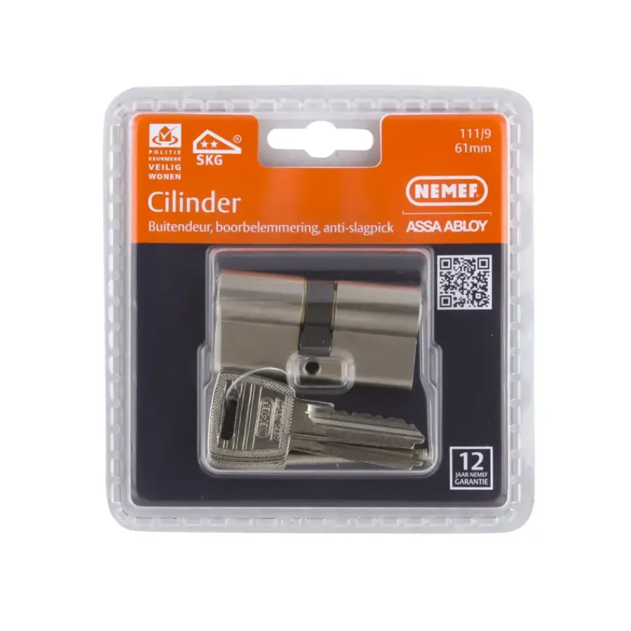 Cilinders|Cilinders > Nemef veiligheidscilinder NF2 30/30 mm SKG 2-sterren