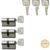 Cilinders|Cilinders > Nemef veiligheidscilinder NF3+ 30/30 mm SKG 3-sterren gelijksluitend (3 stuks)