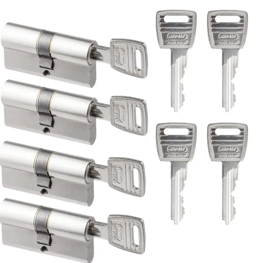 Cilinders|Cilinders > Nemef veiligheidscilinder NF2 30/30 mm SKG 2-sterren gelijksluitend (4 stuks)