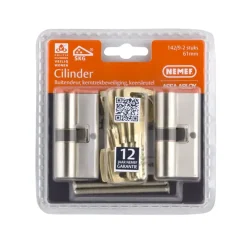 Cilinders|Cilinders > Nemef veiligheidscilinder NF4 met keersleutel 30/30 mm SKG 3-sterren gelijksluitend (2 stuks)