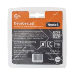 Deurbeslag Buitendeur|Deurklinken > Nemef veiligheidsrozet rond met kerntrekbeveiliging 60 mm