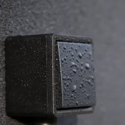 Buiten Schakelmateriaal|Opbouw Schakelmateriaal > Niko Hydro Spatwaterdicht Stopcontact Zwart