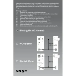 Deurbeslag Binnendeur|Deurklinken > Novidade deurkrukset Hera ovaal blind schild RVS