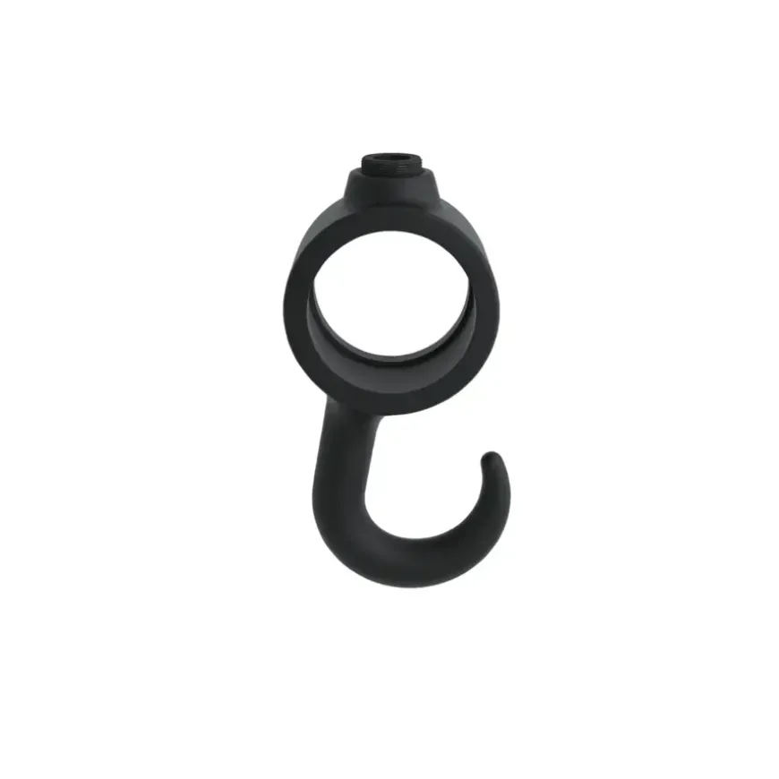Novidade steigerbuis koppelstuk met haak zwart ø 21 mm