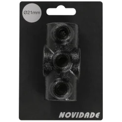 Novidade steigerbuis koppelstuk kruisstuk zwart ø 21 mm