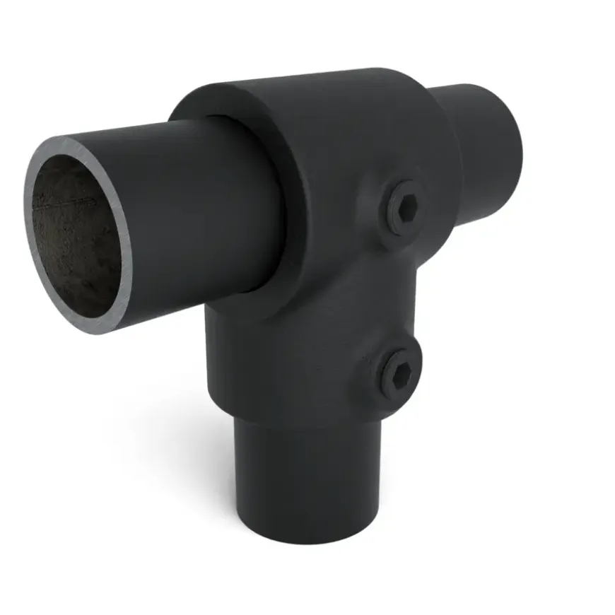 Novidade steigerbuis koppelstuk t-stuk zwart ø 21 mm