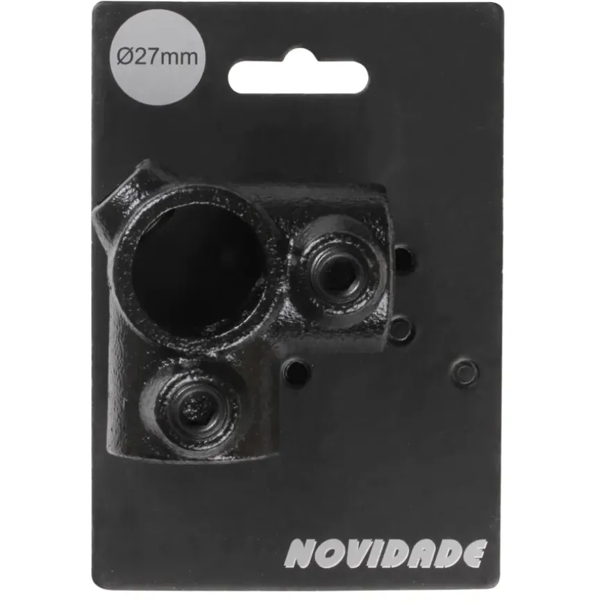 Novidade steigerbuis koppelstuk hoekstuk zwart ø 27 mm