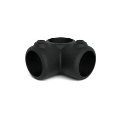 Novidade steigerbuis koppelstuk hoekstuk zwart ø 21 mm