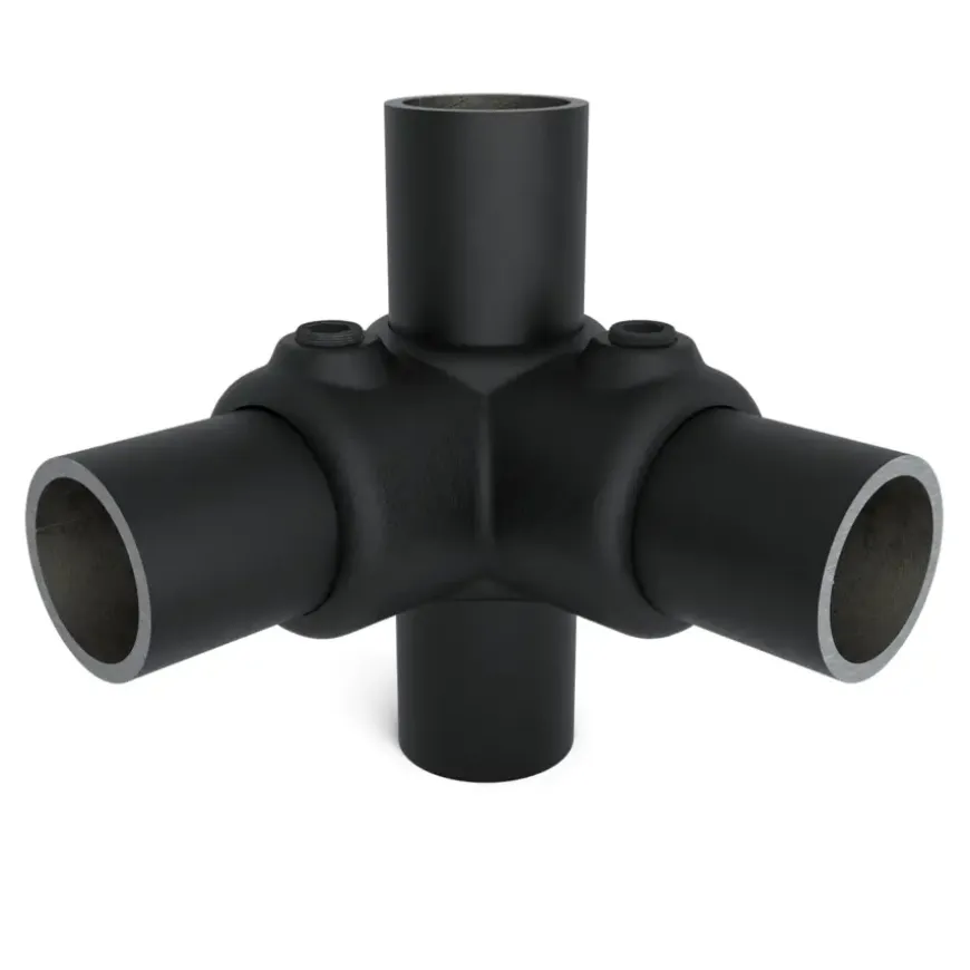 Novidade steigerbuis koppelstuk hoekstuk zwart ø 21 mm