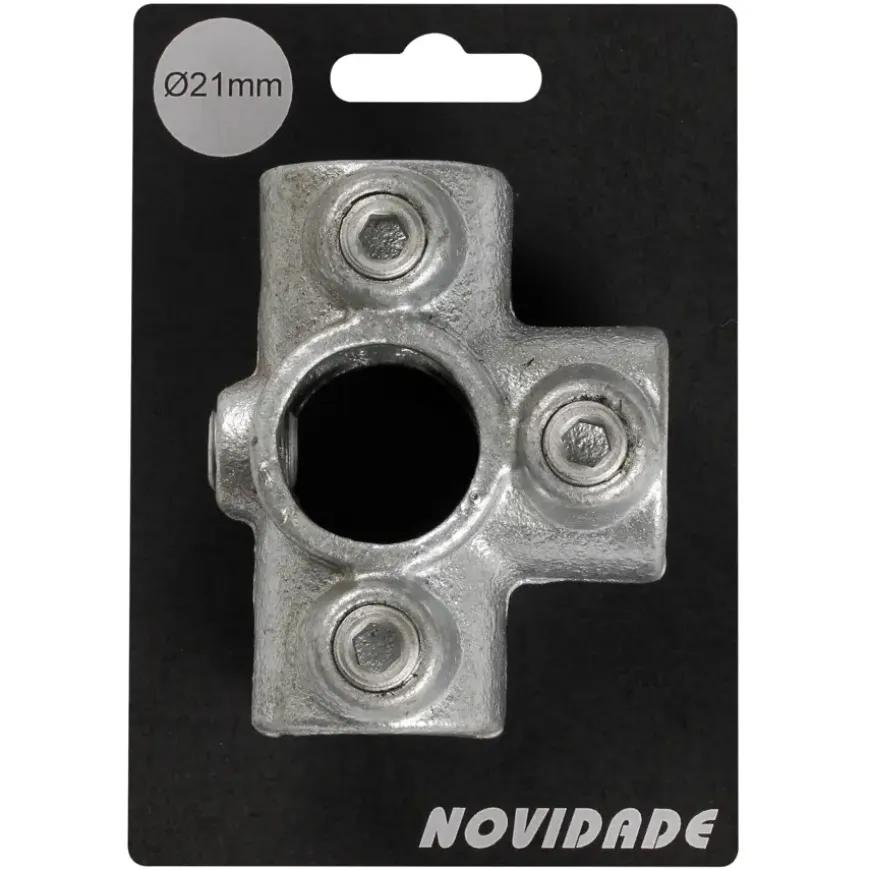 Novidade steigerbuis koppelstuk t-stuk verzinkt ø 21 mm