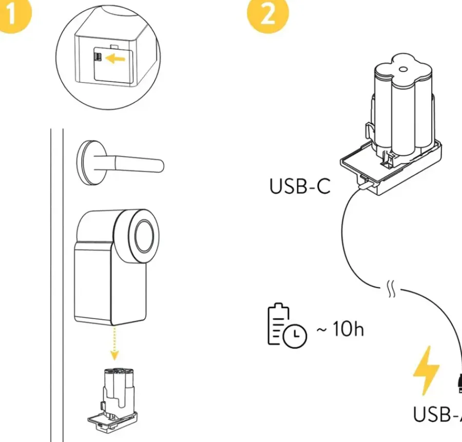 Deursloten|Cilinders > NUKI Power Pack - oplaadbare accu voor Smart Lock - wit
