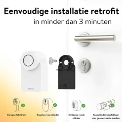 Deursloten|Cilinders > NUKI Smart Lock Go - slim deurslot met bluetooth - wit