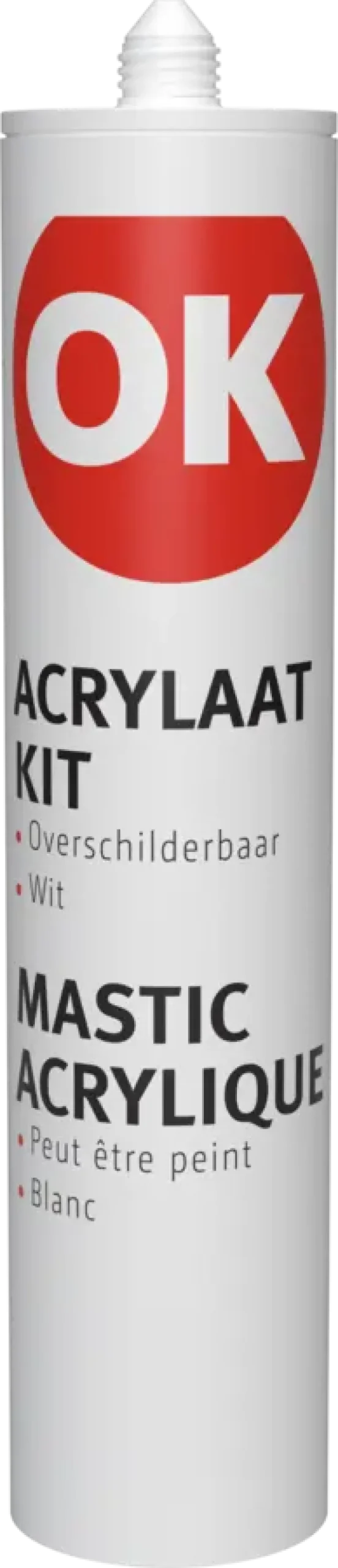 Toebehoren En Benodigdheden > OK Acrylaatkit wit 290 ml