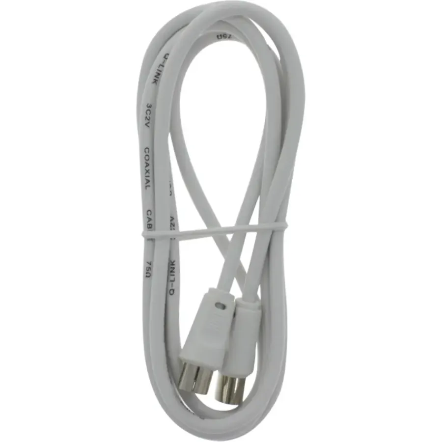 Audio & Video Accessoires > OK Coax Snoer 1,5 Meter Wit