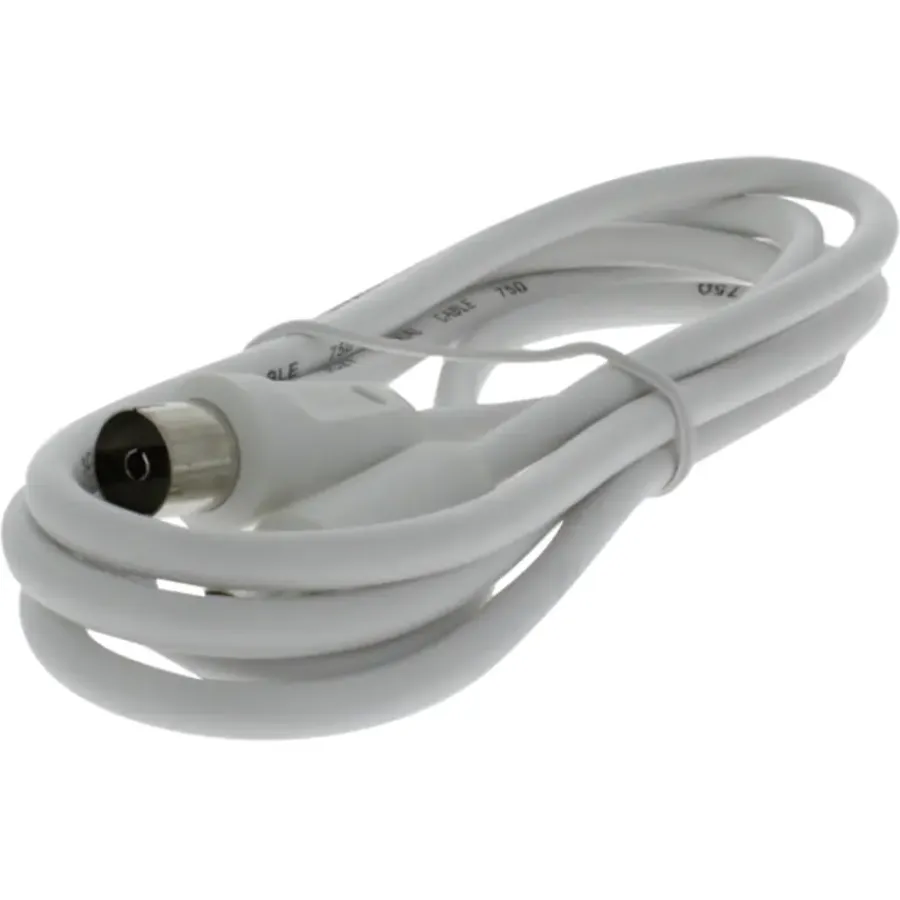 Audio & Video Accessoires > OK Coax Snoer 1,5 Meter Wit