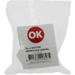 Audio & Video Accessoires > OK coax splitter TV wit
