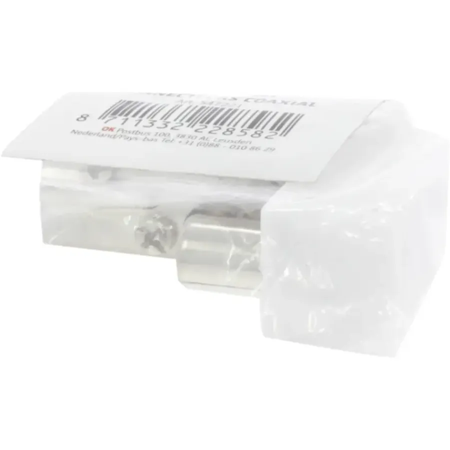 Audio & Video Accessoires > OK Coax stekkerset male/female wit