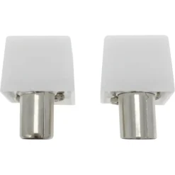 Audio & Video Accessoires > OK Coax stekkerset male/female wit