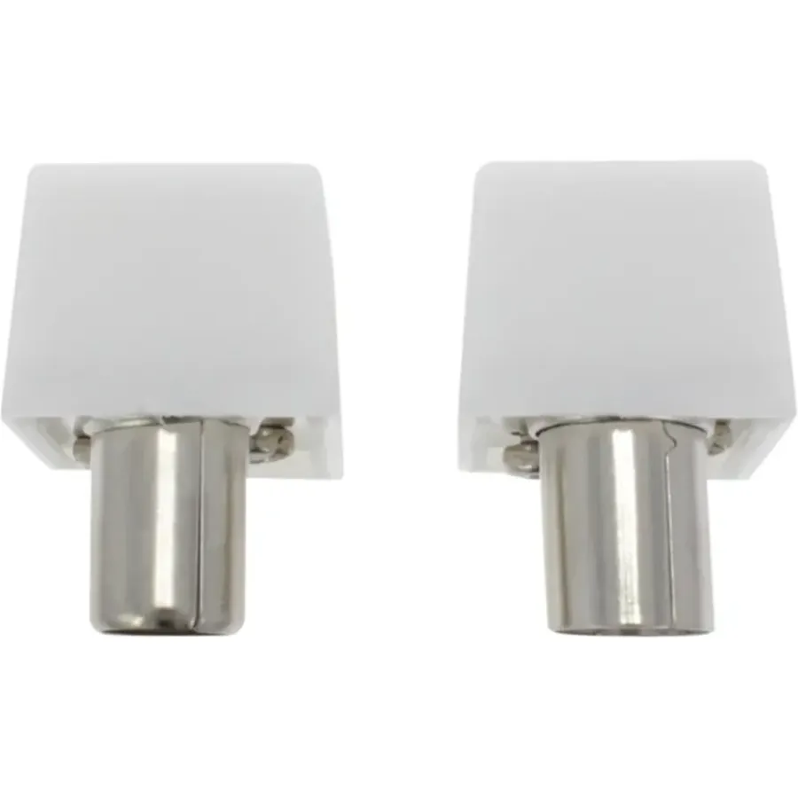 Audio & Video Accessoires > OK Coax stekkerset male/female wit