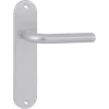 Deurbeslag Binnendeur|Deurklinken > OK deurkruk set ovaal blind schild aluminium