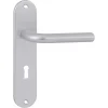 Deurbeslag Binnendeur|Deurklinken > OK deurkruk set ovaal schild sleutelgat 56 mm aluminium