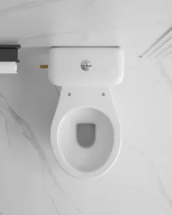 OK duoblok toilet met AO vloeraansluiting zonder zitting
