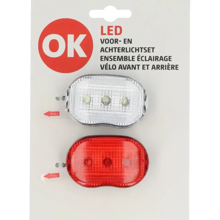 Fietsverlichting > OK fietsverlichtingset LED classic