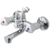 OK 2-knops badkraan met omstelknop Chroom