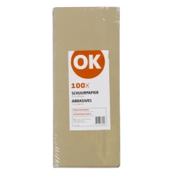 Schuuraccessoires > OK schuurpapier 115x280mm 100 vellen