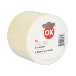 Afplaktape > OK set met 3 schilderstapes (2 stuks 18 mm) (1 stuk 36 mm)