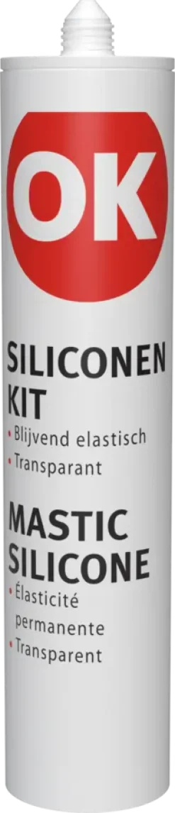 Toebehoren En Benodigdheden > OK Siliconenkit transparant 290 ml