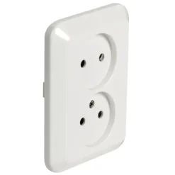 Inbouw Schakelmateriaal|Stopcontacten & Overige Contactdozen > OK stopcontact inbouw dubbel wit