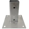 Paalhouder met plaat verzinkt 5 x 5 cm