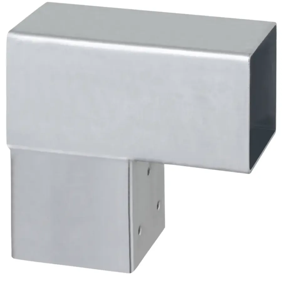 Houtverbinders|Houtverbinders > Geen Paalverbinder voor pergola hoekstuk 2-kants 9x9 cm gegalvaniseerd