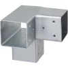 Houtverbinders|Houtverbinders > Geen Paalverbinder voor pergola hoekstuk 3-kants 9x9 cm gegalvaniseerd