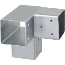 Houtverbinders|Houtverbinders > Geen Paalverbinder voor pergola hoekstuk 3-kants 9x9 cm gegalvaniseerd