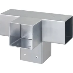 Houtverbinders|Houtverbinders > Geen Paalverbinder voor pergola T-verbindingsstuk 4-kants 7x7 cm gegalvaniseerd