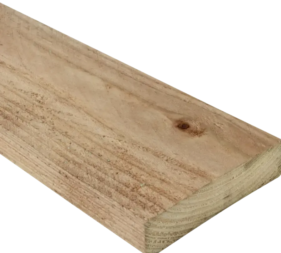 Vuren Ruw > TPA Palletplank vuren/grenen verouderd bruin 22x100 mm 200 cm