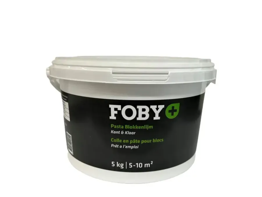 Cellenbetonblokken Accessoires|Cellenbetonblokken > Foby Pasta blokkenlijm 5 kg