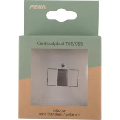 Afdekramen|Inbouw Schakelmateriaal > Peha Standard Afdekplaat USB wit