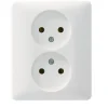 Inbouw Schakelmateriaal|Stopcontacten & Overige Contactdozen > Peha Standard stopcontact dubbel wit