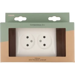 Inbouw Schakelmateriaal|Stopcontacten & Overige Contactdozen > Peha Standard stopcontact dubbel wit