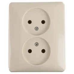 Inbouw Schakelmateriaal|Stopcontacten & Overige Contactdozen > Peha Standard stopcontact dubbel crème