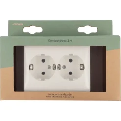Inbouw Schakelmateriaal|Stopcontacten & Overige Contactdozen > Peha Standard stopcontact dubbel geaard wit