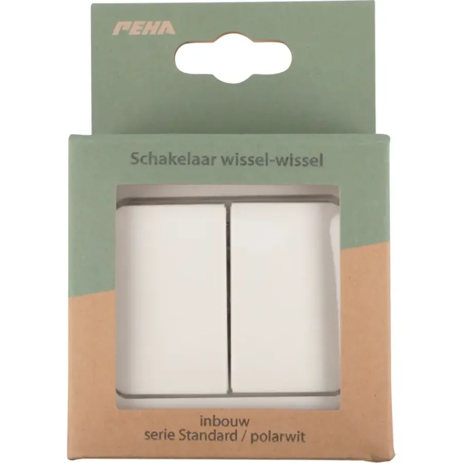 Schakelaars > Peha Standard wissel-wisselschakelaar wit