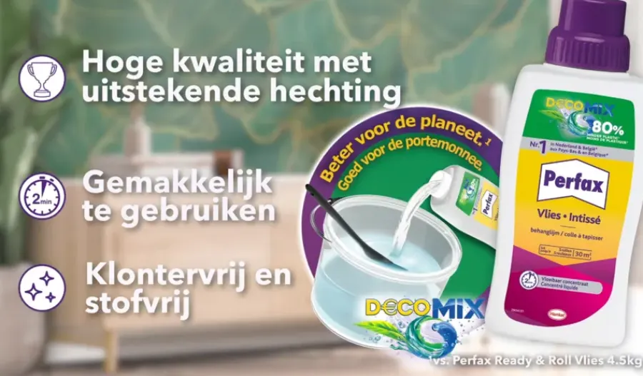 Behanglijm > Perfax decomix behangplaksel 500 g