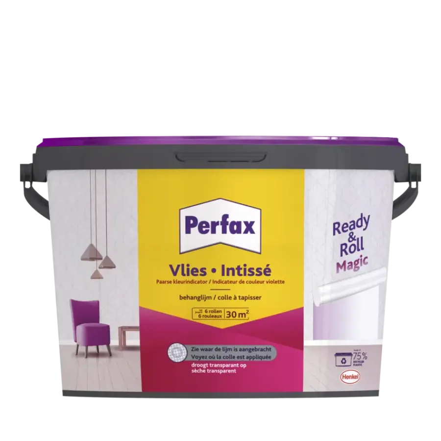 Behanglijm > Perfax Ready & Roll Magic behanglijm vliesbehang 4,5 kg